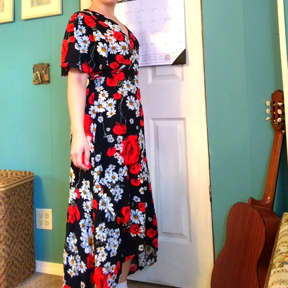 Long black dress